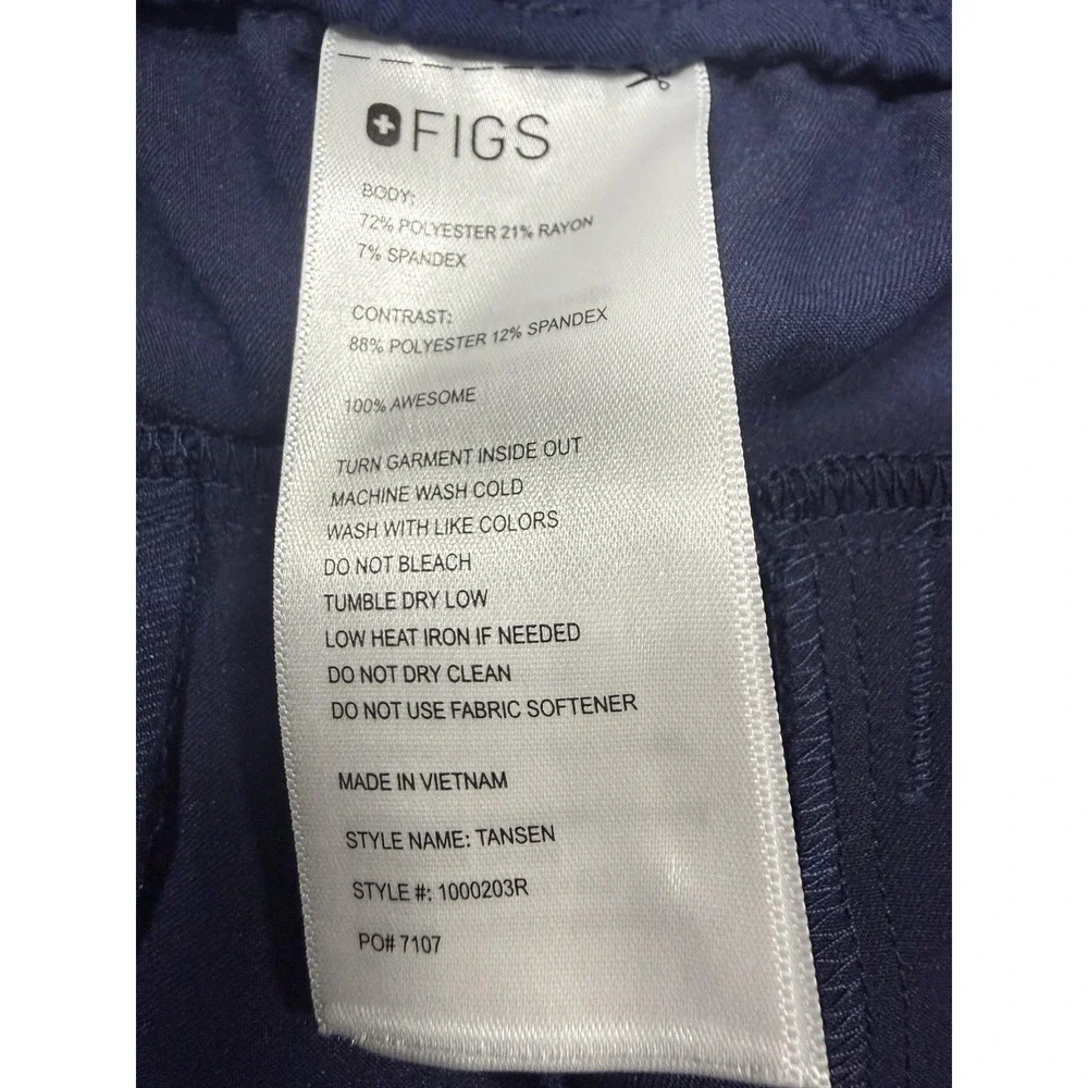 FIGS Tansen Jogger Pants Mens L Blue Technical Collection Scrub Medical Workwear